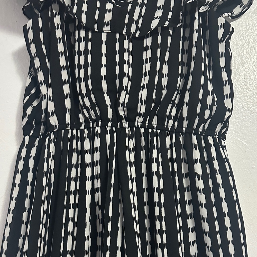 Lily White Black and White Striped Jumpsuit - Picture 3 of 9